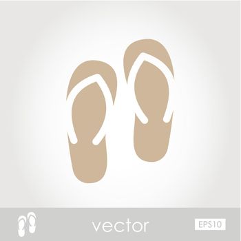 Flip Flops vector icon