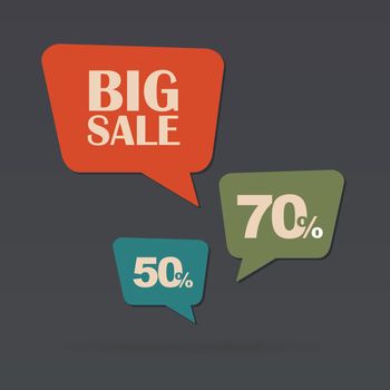 Retail Sale speech bubble, discount