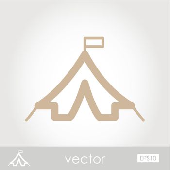 Tent vector icon