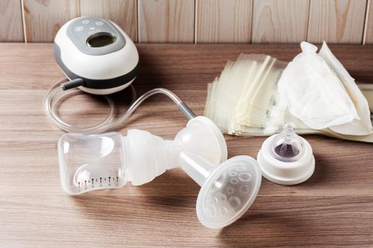 Breast pump set (without milk)