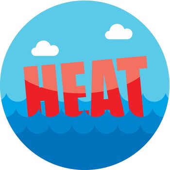 Heat icon. Summer. Vacation