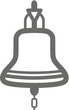 Bell marine outline icon. Summer