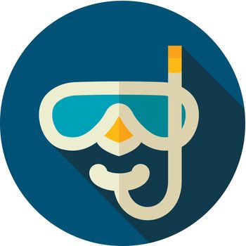 Diving Mask flat icon. Summer. Vacation