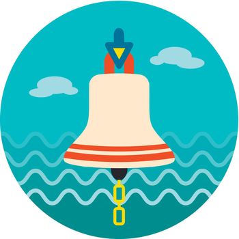 Bell marine icon. Summer