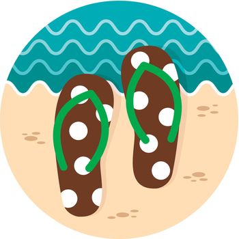 Flip Flops icon. Summer. Vacation