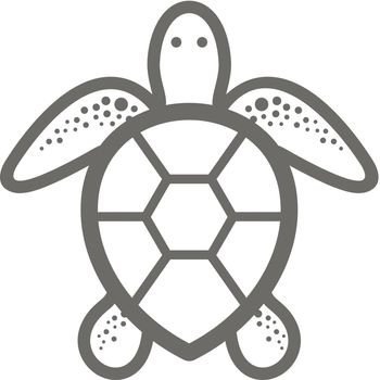Sea turtle outline icon. Summer. Vacation
