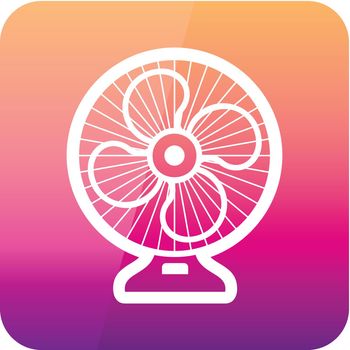 Ventilator outline icon. Summer. Vacation