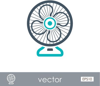 Ventilator outline icon. Summer. Vacation