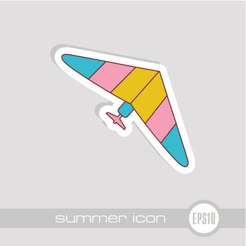 Hang Glider icon. Summer. Vacation