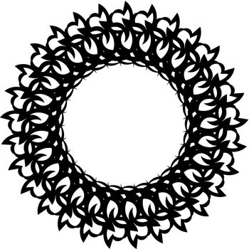 line lotus flower or flower of life. sacred geometry. mandala ornament. esoteric or spiritual symbol. isolated on white background. vector illustration
