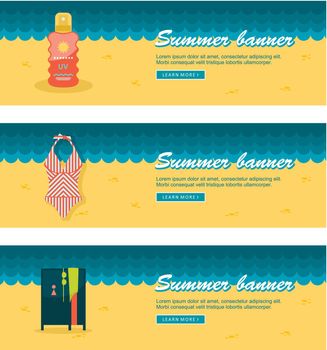 Travel and vacation vector banners, eps 10