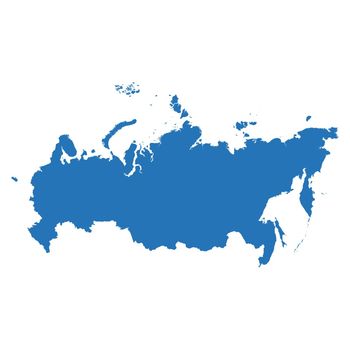 High detailed vector map - Russia