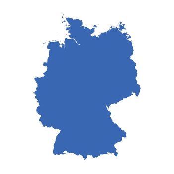 Germany Map on white background. Flat vector
