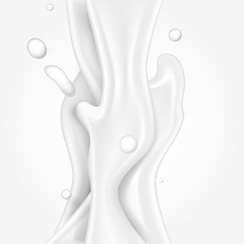 Milk Flow Abstract Elements