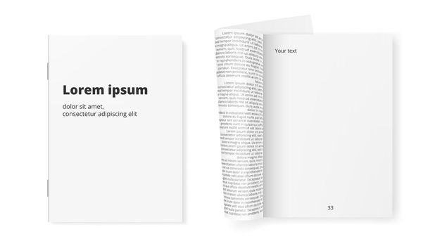 White Clean Paper Journal Ready For Your Text