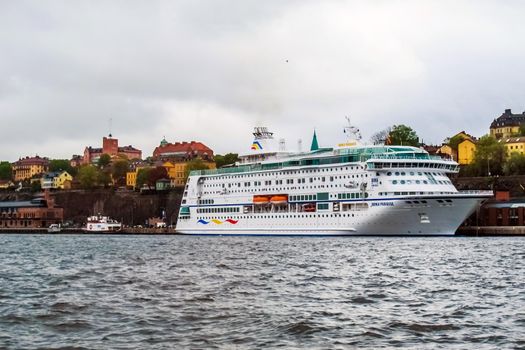 Stockholm / Sweden - May 15 2011: Cruise ship Birka Paradise at the pier of Stockholm