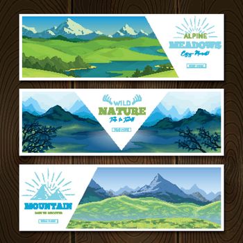 Alpine Meadows Banners Set