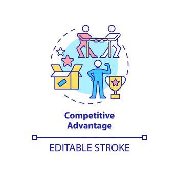 Competitive advantage concept icon
