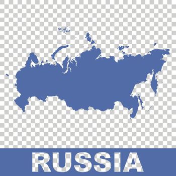 Russia map. Vector flat