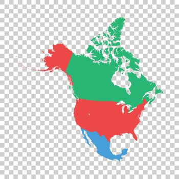 North America vector map