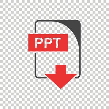 PPT Icon vector flat