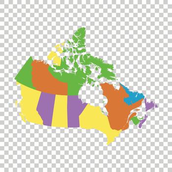 Canada political vector map