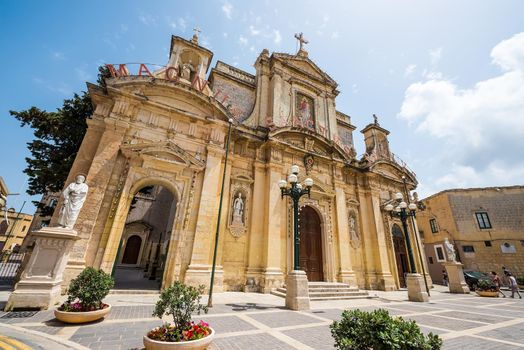 Grotto and Parish Church of St.Paul on Rabat in Malta