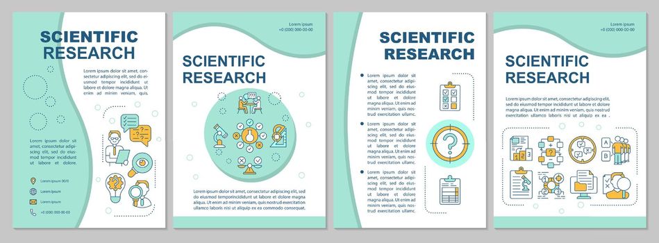 Scientific research brochure template