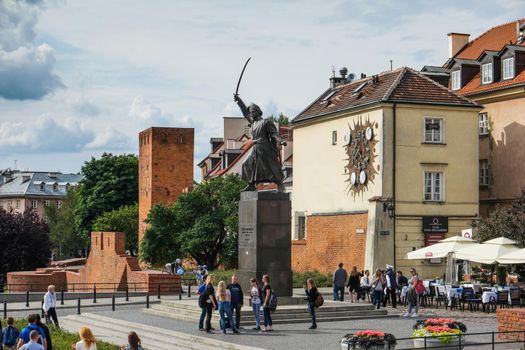 statue of Jan Kilinski in Warsaw