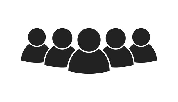 Group of people vector icon. Persons icon illustration.
