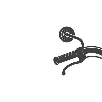 motorcycle steer handle  icon vector illlustration design template