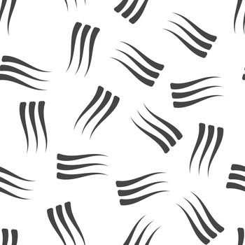 Wave seamless pattern background icon. Flat vector illustration. Wave sign symbol pattern.