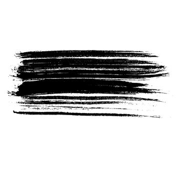 Ink vector brush strokes. Vector illustration. Grunge hand drawn watercolor texture.