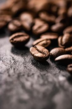 Coffee beans background, roasted signature bean with rich flavour, best morning drink and luxury blend