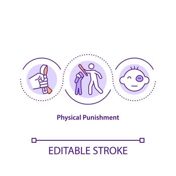 Physical punishment concept icon