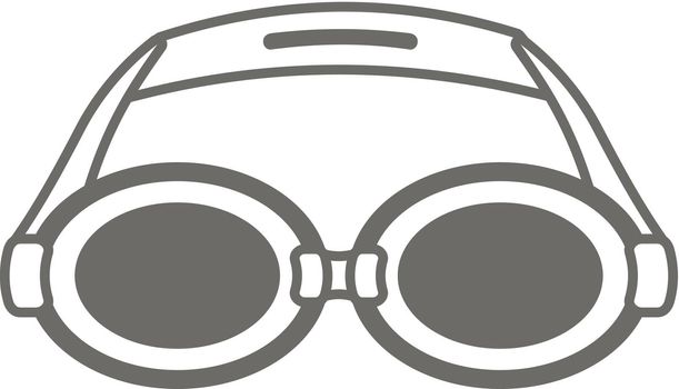 Swimming Goggles outline icon. Summer. Vacation