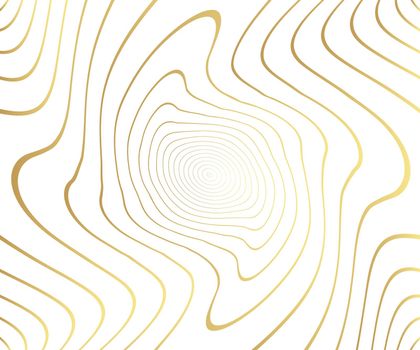 Gold luxurious marble stone pattern with golden wave lines over. Abstract background, vector illustration