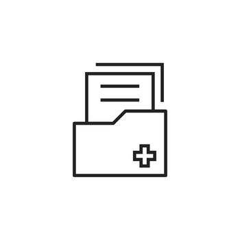 Document flat vector icon. Archive data file symbol logo illustration.
