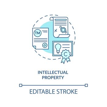 Intellectual property concept icon