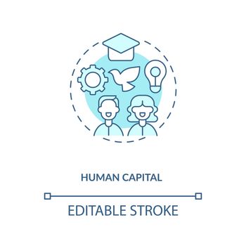 Human capital concept icon