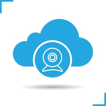 Cloud storage webcam icon