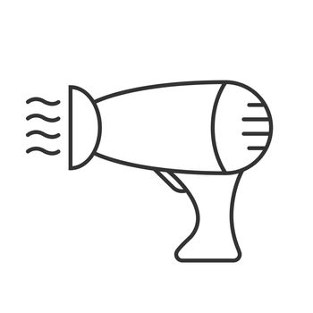 Hair dryer linear icon