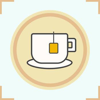 Teacup color icon