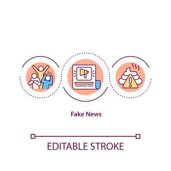 Fake news concept icon