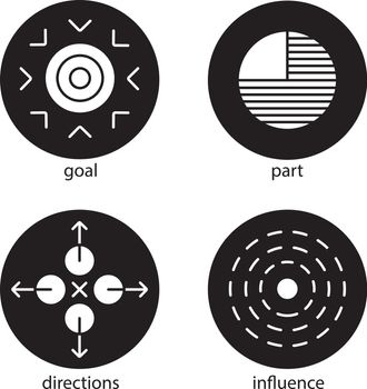 Abstract symbols icons set