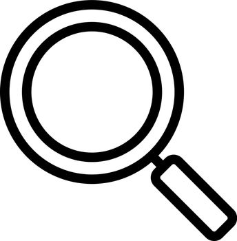 Magnifying glass linear icon