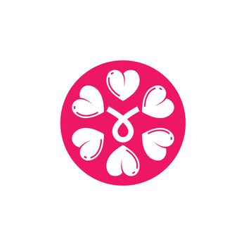 breast cancer ribbon vector illustration
