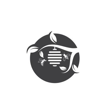 bee hive vector icon illustration