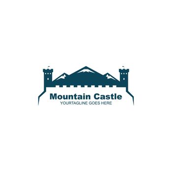 castle mountain  icon vector illustration design