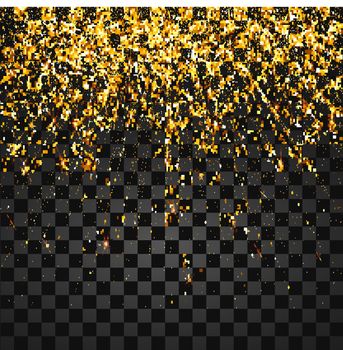 Abstract gold glitter background for the card, invitation, brochure, banner, web design.